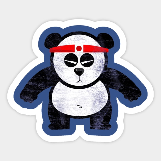 PANDA ACTION Sticker by AnishaCreations